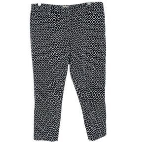 LAUNDRY by SHELLI SEGAL Geometric Cropped Casual Pants